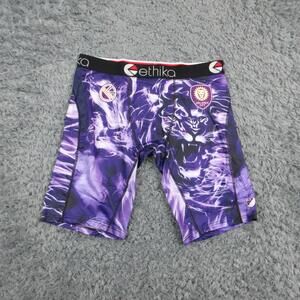 Ethika Boxer Briefs Mens Large Purple Animal Print Staple Fit Underwear NWT